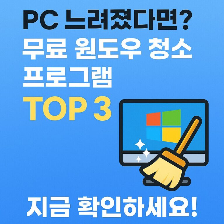 윈도우 시스템 청소