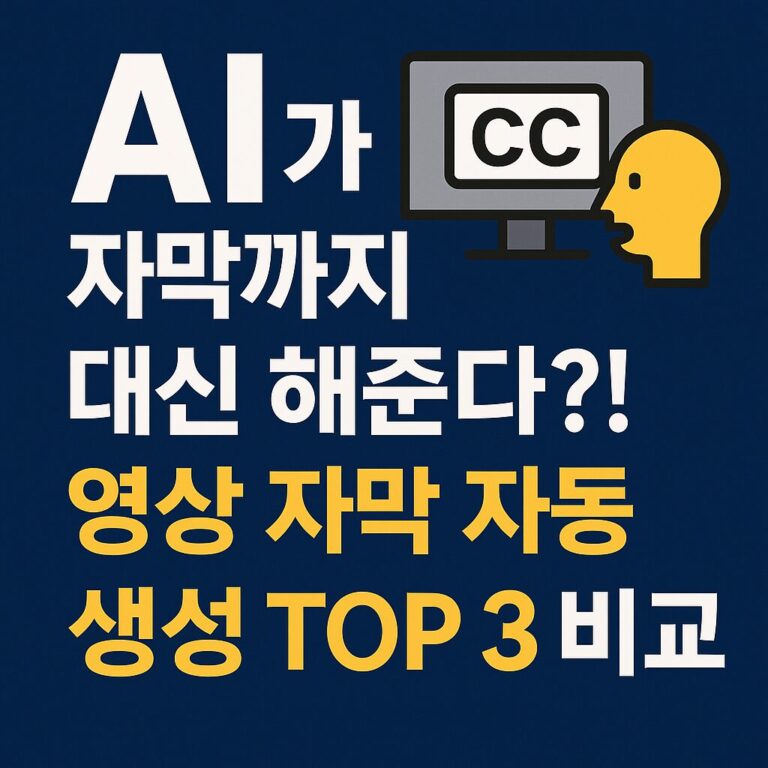 영상 자막 자동 생성